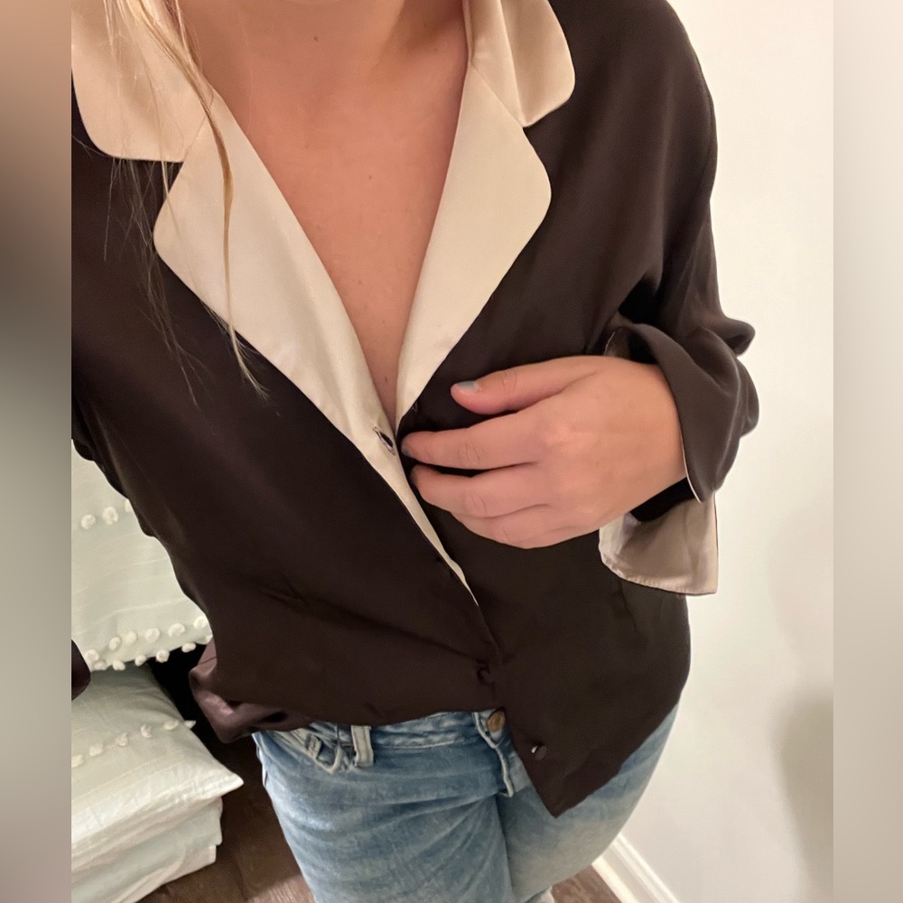 Chic silk top from Jones New York